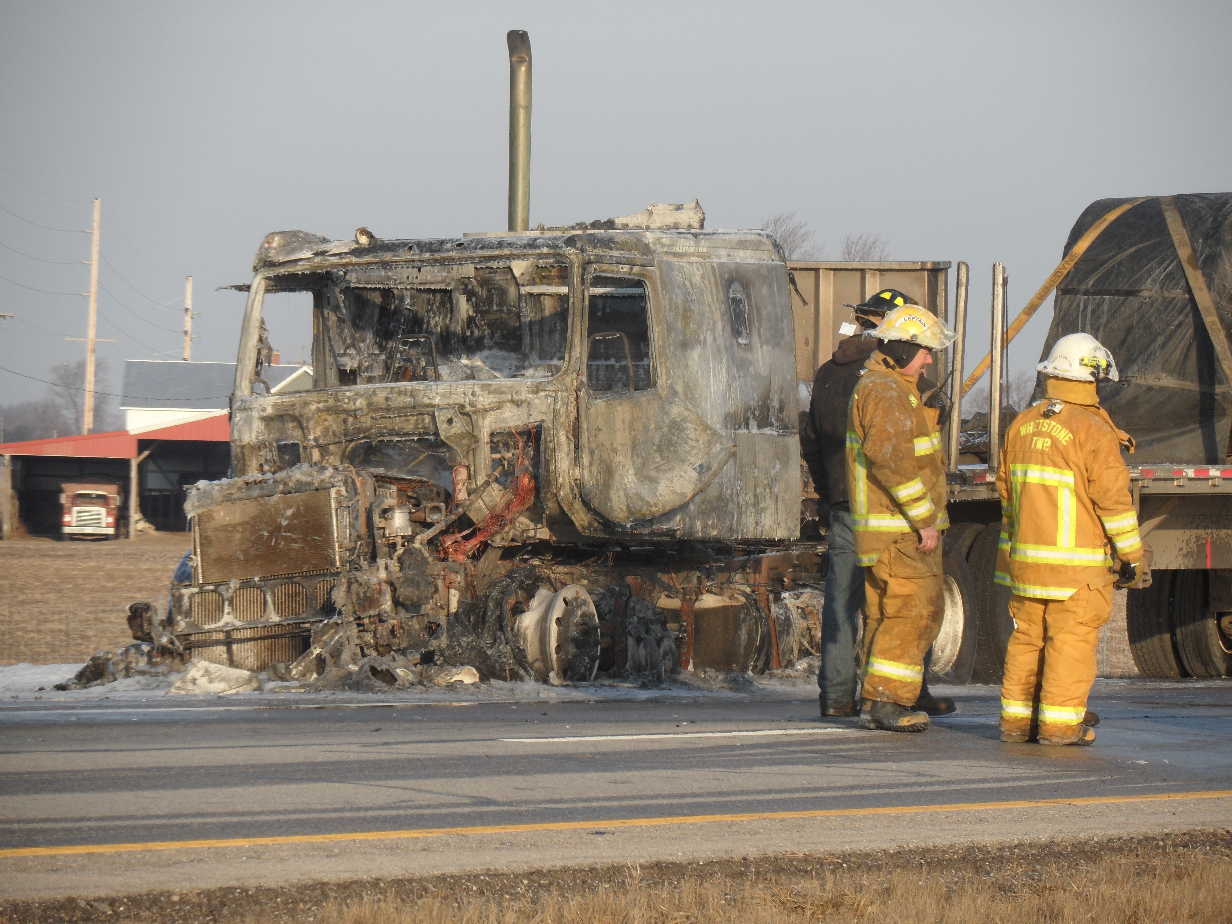 Truck fire closes US 30 eastbound Crawford County Now