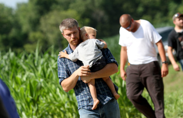 Search for missing toddler ends safe and sound in daddy’s arms