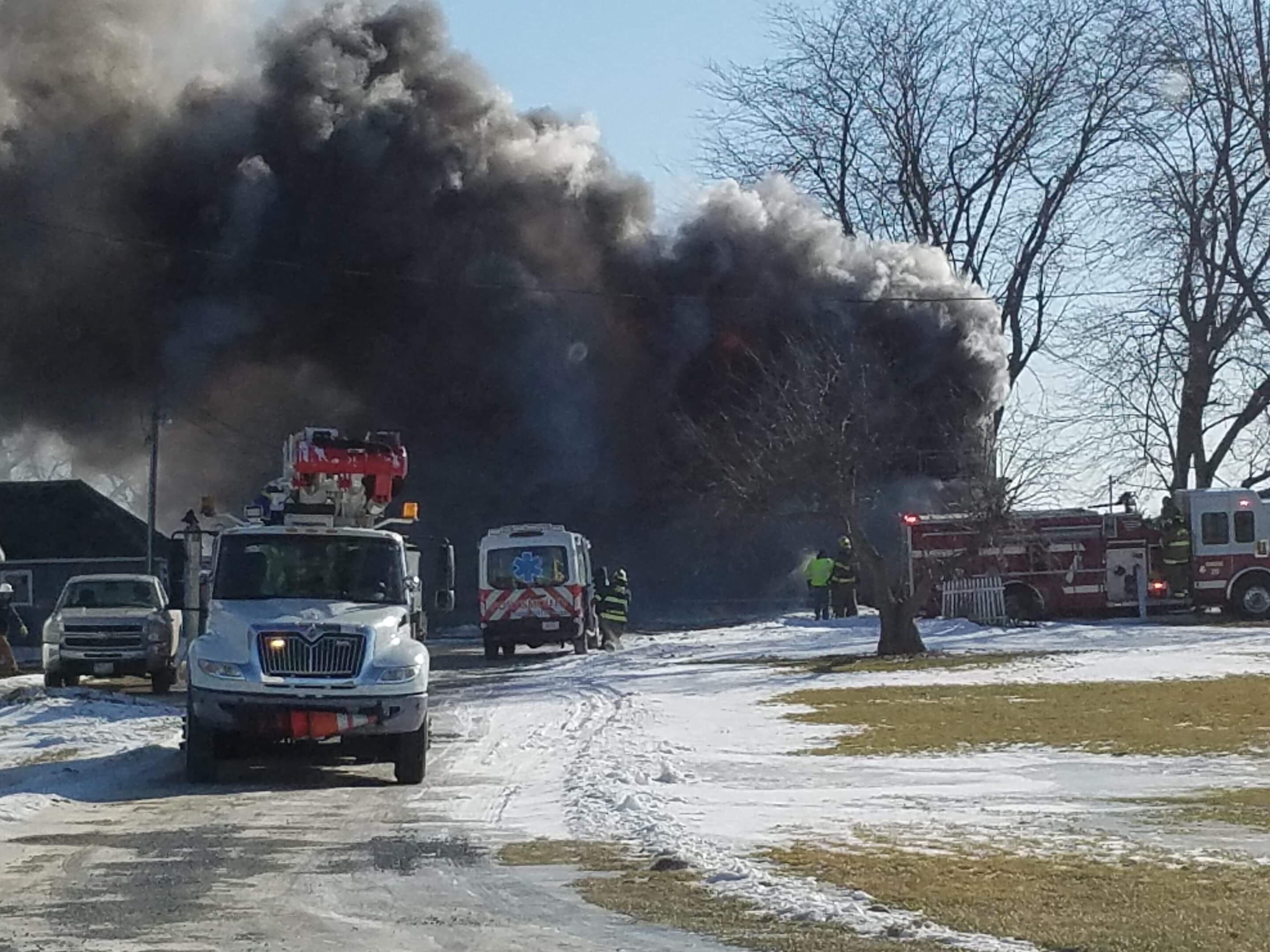 Crews brave cold, battle two fires - Crawford County Now