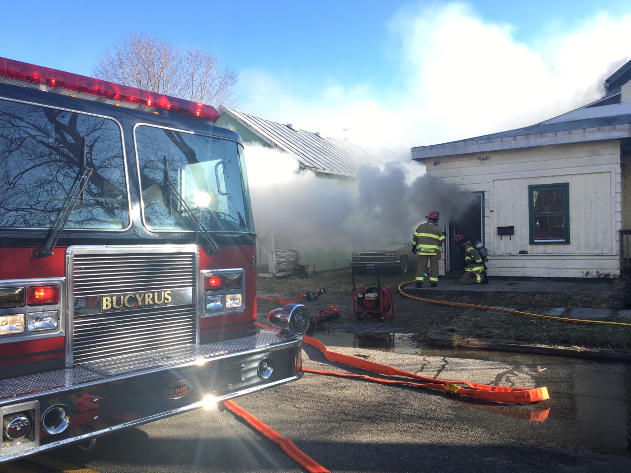 Firefighters respond to residential fire Firefighters respond to residential fire