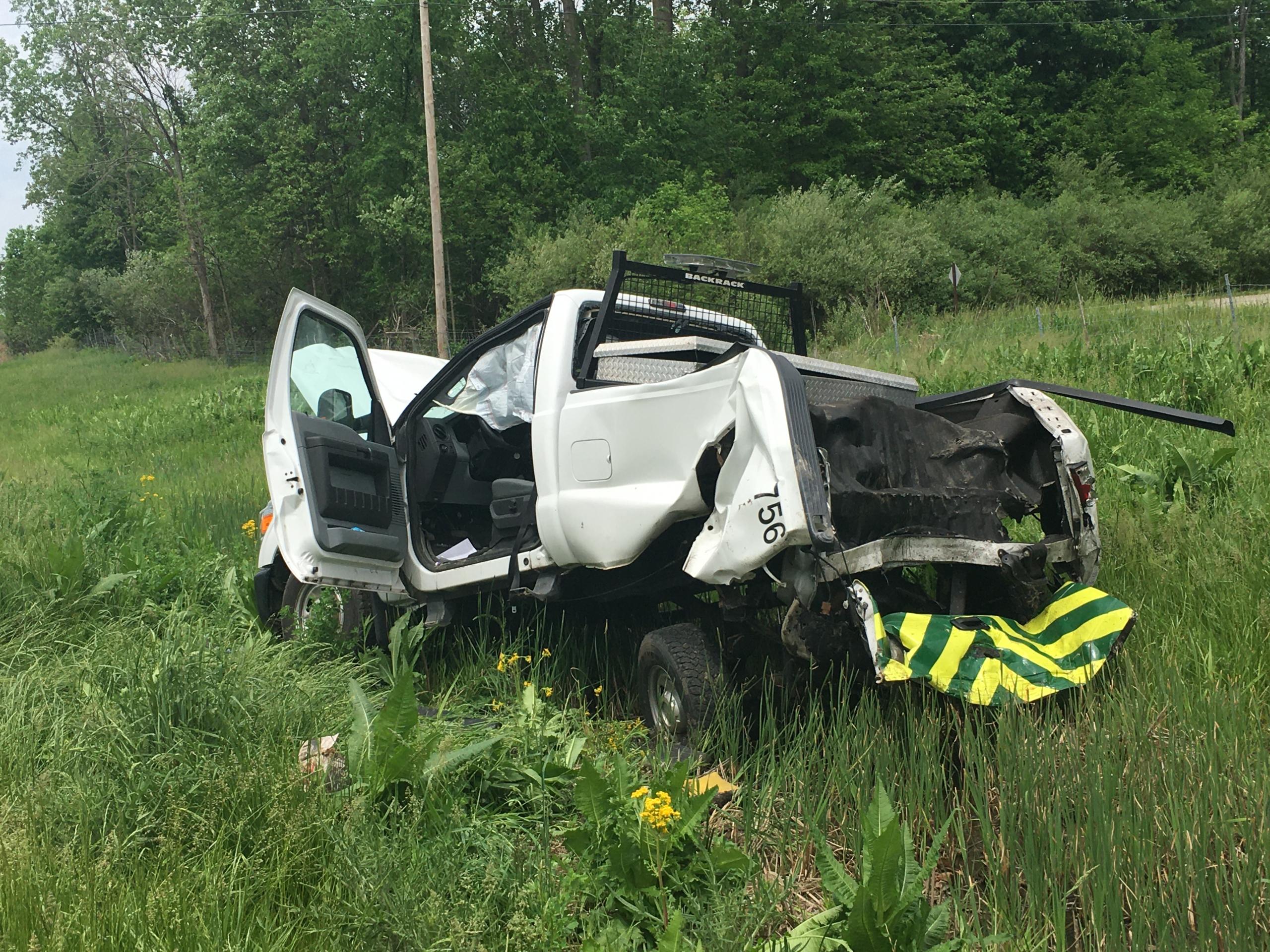 ODOT worker injured in highway crash