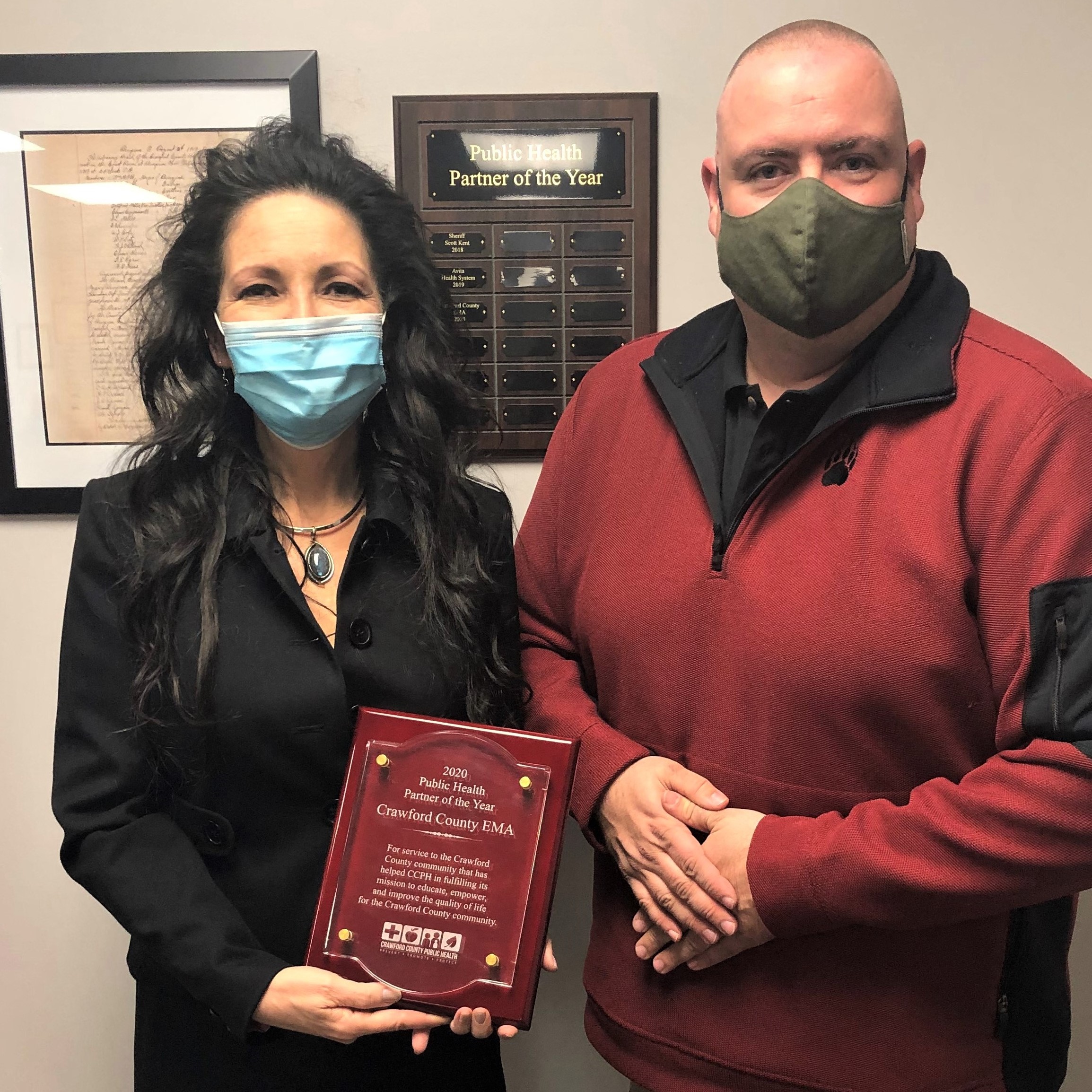 Crawford County EMA honored as 2020 Public Health Partner of the Year