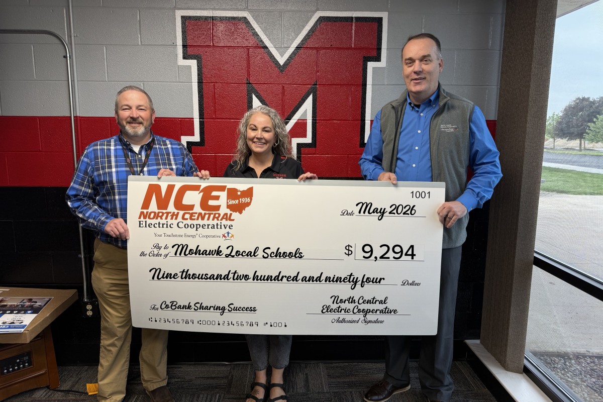 North Central Electric, CoBank, grant 9,294 to Mohawk Local Schools