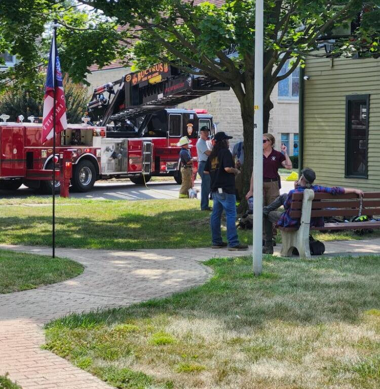 Firefighters respond to fire at Copper Kettle building - Crawford ...