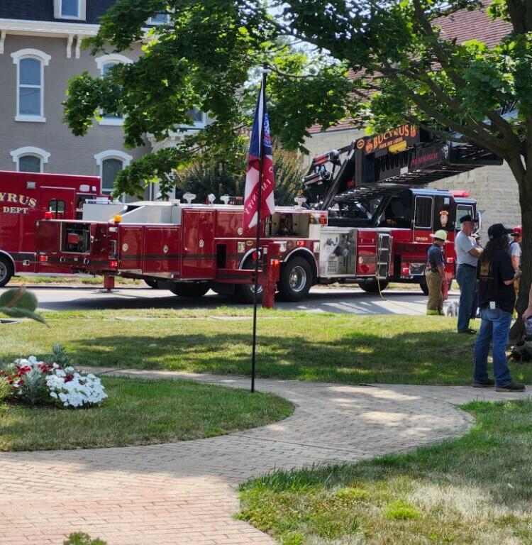 Firefighters respond to fire at Copper Kettle building - Crawford ...